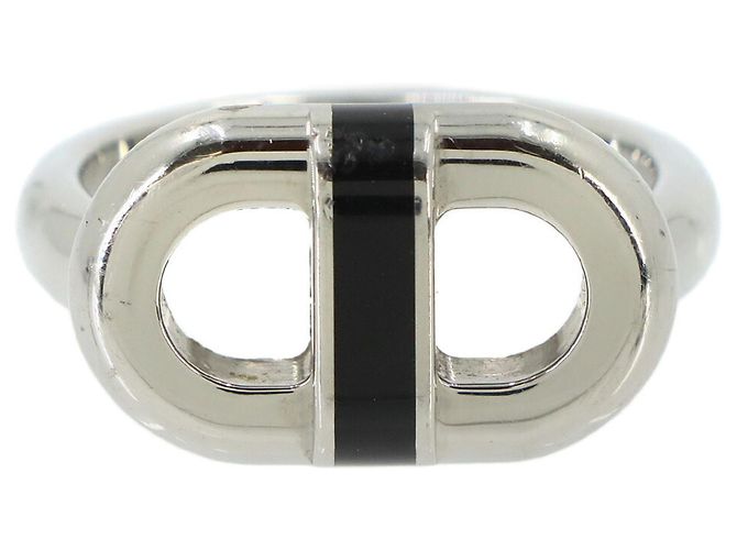 Hermès Hermes Maillon T62 Ring Black Silvery - view 5