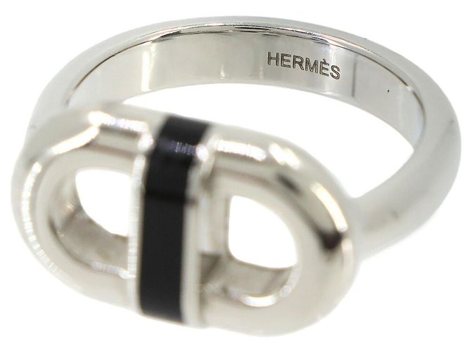 Hermès Hermes Maillon T62 Ring Black Silvery - view 7