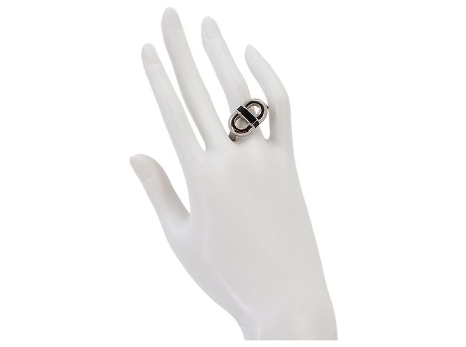 Hermès Hermes Maillon T62 Ring Black Silvery - view 8