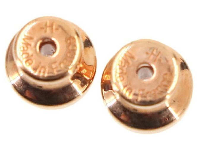 Hermès Boucles d'oreilles Mini Pop H Stud Hermes Rose Doré - vue 6