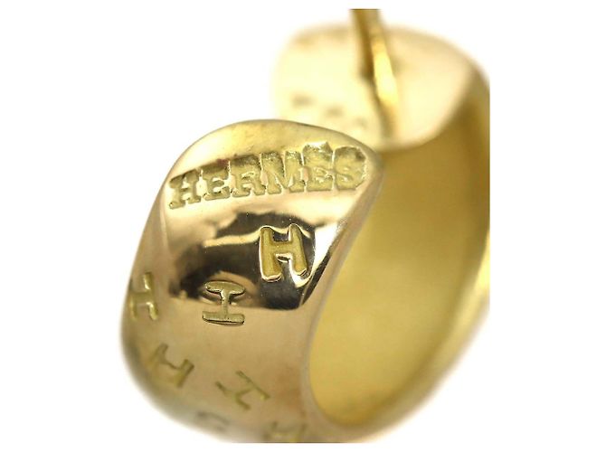 Hermès Orecchini Hermes Toubou H in oro giallo 18K - vista 4