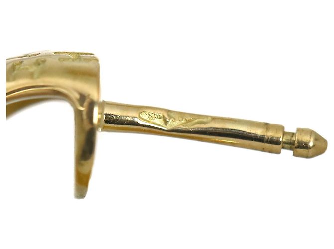 Hermès Orecchini Hermes Toubou H in oro giallo 18K - vista 6