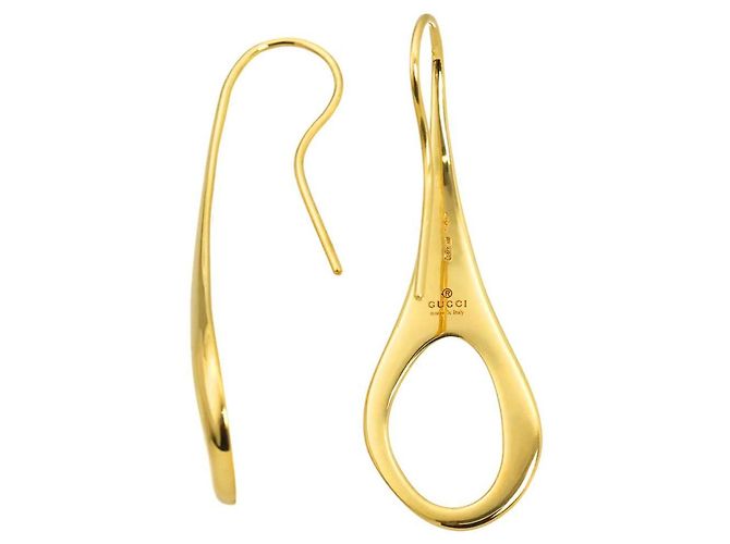 Orecchini a goccia Gucci in oro giallo 18K - vista 3