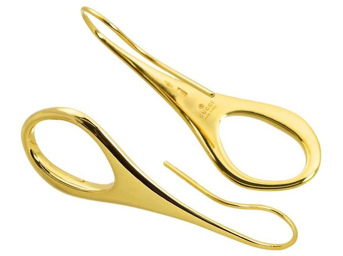 Orecchini a goccia Gucci in oro giallo 18K - vista 4