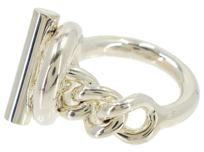 Ring Hermès Anello Large Croisette Hermes Argento - vista 5