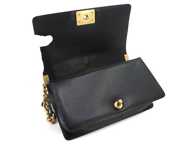 Borsa a tracolla Chanel Boy Chain Nero - vista 6