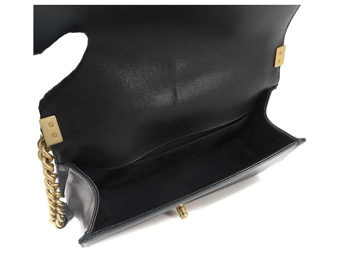 Borsa a tracolla Chanel Boy Chain Nero - vista 7