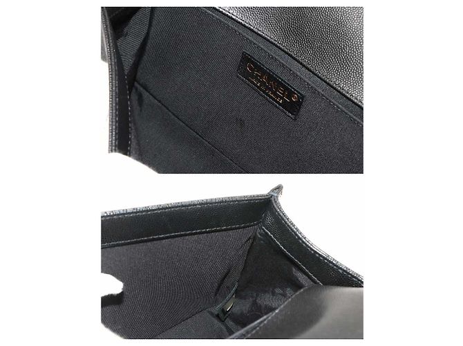 Borsa a tracolla Chanel Boy Chain Nero - vista 8