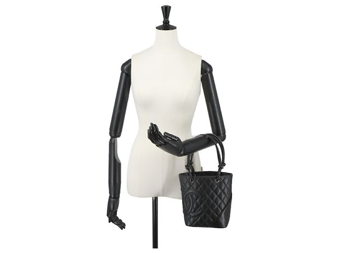 Borsa tote piccola Chanel Cambon Line Nero - vista 10