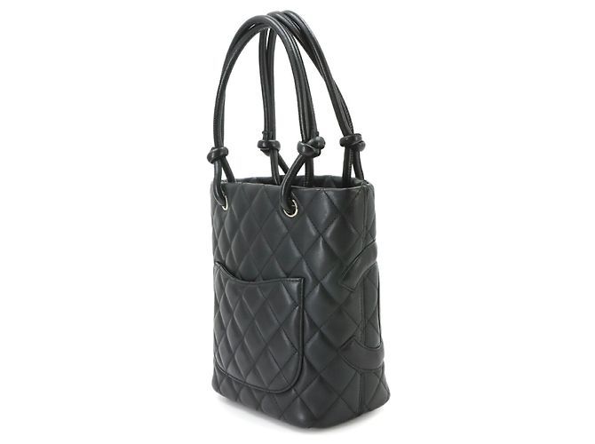 Borsa tote piccola Chanel Cambon Line Nero - vista 3