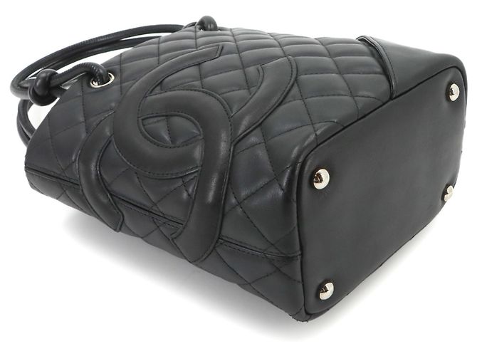 Borsa tote piccola Chanel Cambon Line Nero - vista 4