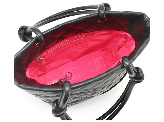 Borsa tote piccola Chanel Cambon Line Nero - vista 6