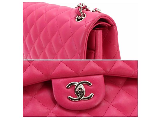 Borsa a tracolla Chanel Matelasse 30 con catena Rosa - vista 9