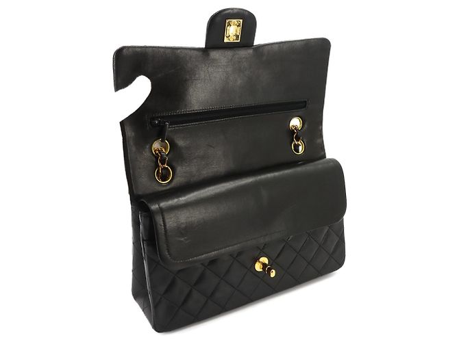 Timeless Borsa a spalla con catena Chanel Matelasse 25 Nero - vista 7