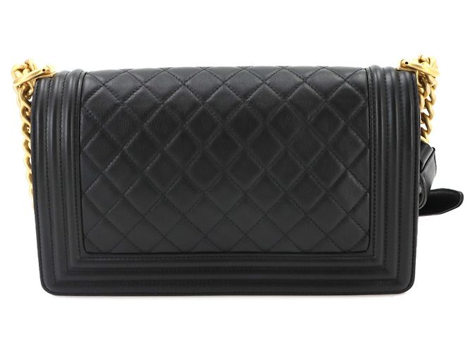 Chanel Boy Chain Shoulder Handbag Black - view 3