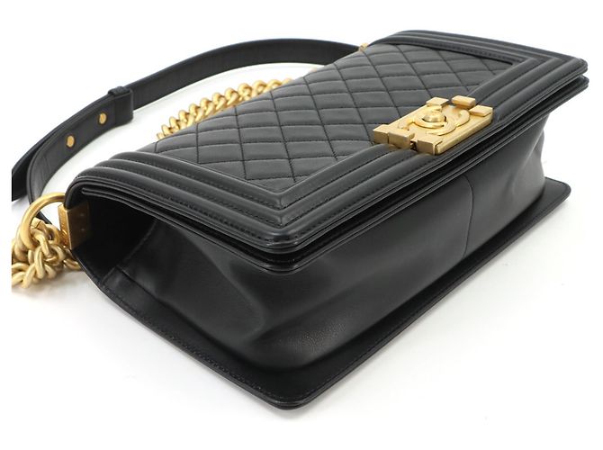 Chanel Boy Chain Shoulder Handbag Black - view 5