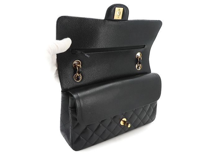 Borsa a tracolla con catena Chanel Matelasse 25 Nero - vista 6