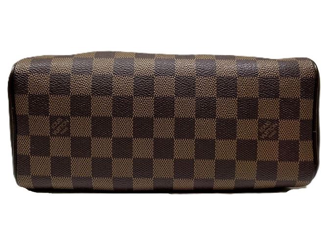 Borsa Louis Vuitton Brera in tela Damier Marrone - vista 3