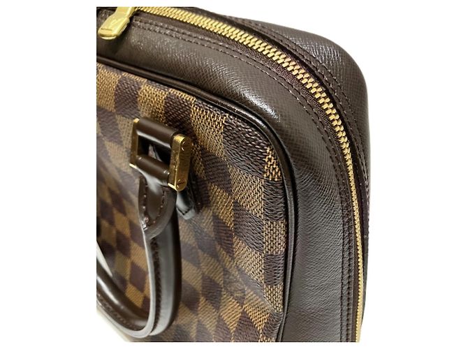 Borsa Louis Vuitton Brera in tela Damier Marrone - vista 6
