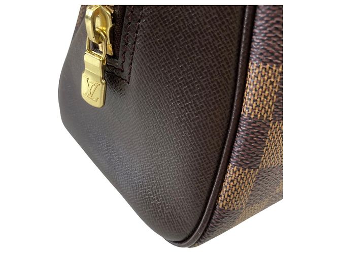 Borsa Louis Vuitton Brera in tela Damier Marrone - vista 8