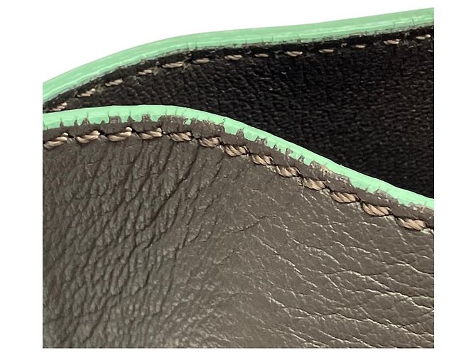 Borsa a mano in pelle Fendi Petite Trois Jours Marrone Verde Arancione - vista 7