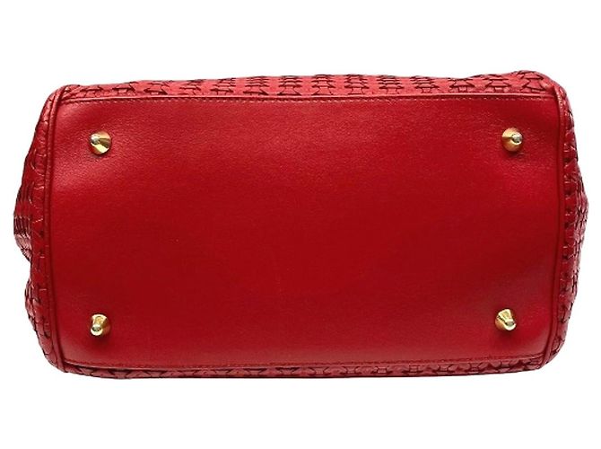 Borsa Christian Dior Dior Intrecciato Rosso - vista 3