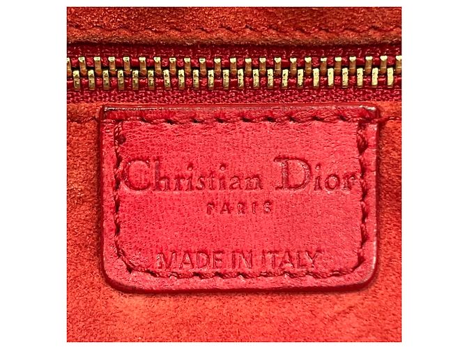 Borsa Christian Dior Dior Intrecciato Rosso - vista 4