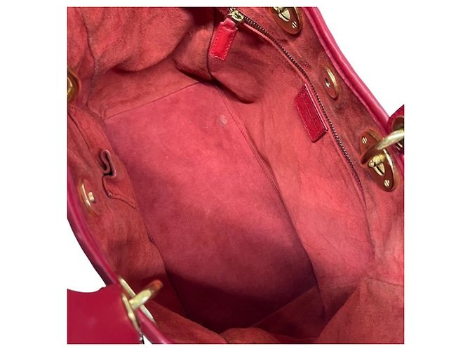 Borsa Christian Dior Dior Intrecciato Rosso - vista 5