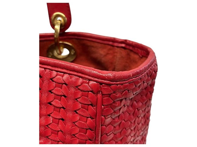 Borsa Christian Dior Dior Intrecciato Rosso - vista 6