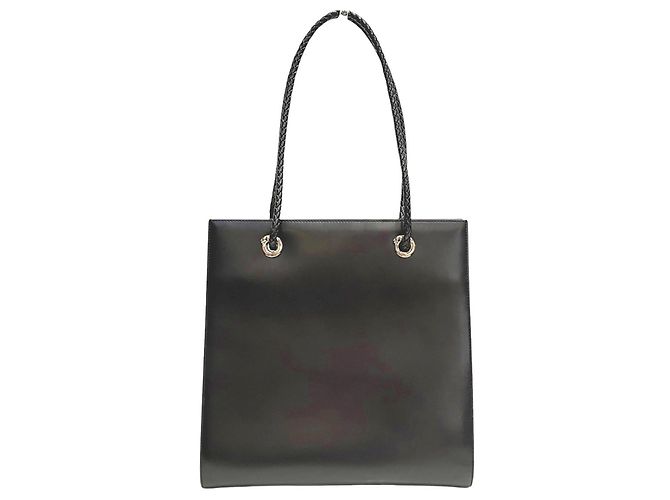 Cartier Panthère Leder-Tote-Bag Schwarz - Ansicht 2