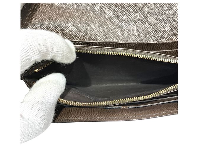 Sarah Cartera larga Louis Vuitton Damier Canvas Castaño - vista 6