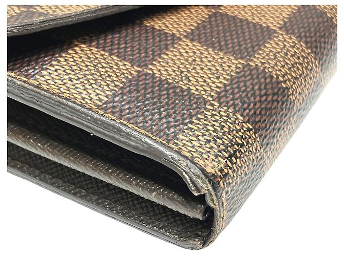 Sarah Cartera larga Louis Vuitton Damier Canvas Castaño - vista 7