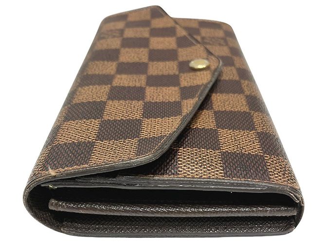 Sarah Cartera larga Louis Vuitton Damier Canvas Castaño - vista 8