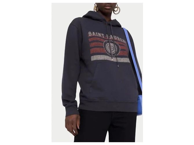 Autre Marque Hoodie Saint Laurent Paris Azul escuro - vista 6