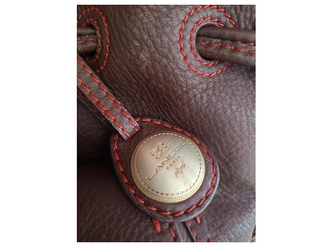 Lancel Shopper aus braunem Leder - Ansicht 2