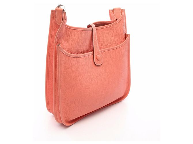 Hermès Borsa a tracolla Hermes Evelyne 3MM Crevette Rosa Corallo - vista 2
