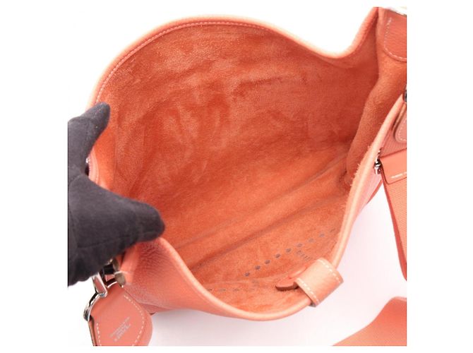 Hermès Borsa a tracolla Hermes Evelyne 3MM Crevette Rosa Corallo - vista 3