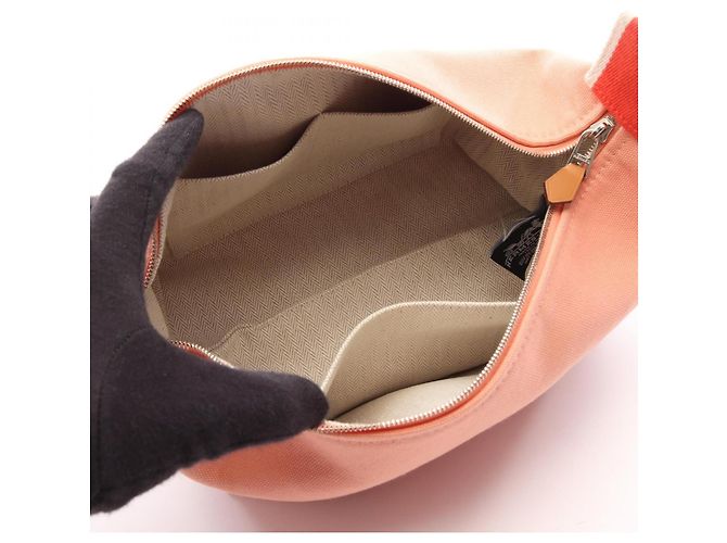 Hermès Bolso Hermes Bride à Brac PM Guava Rosa Roja - vista 3