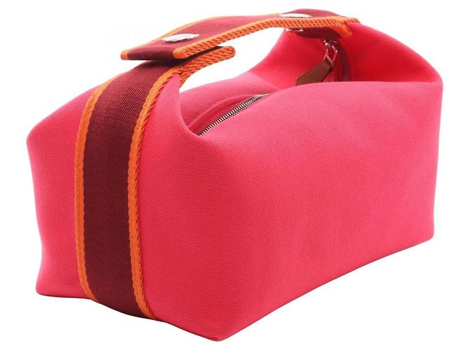 Hermès Borsa Hermes Bride à Bracque PM Rosa Arancione Bordò - vista 2
