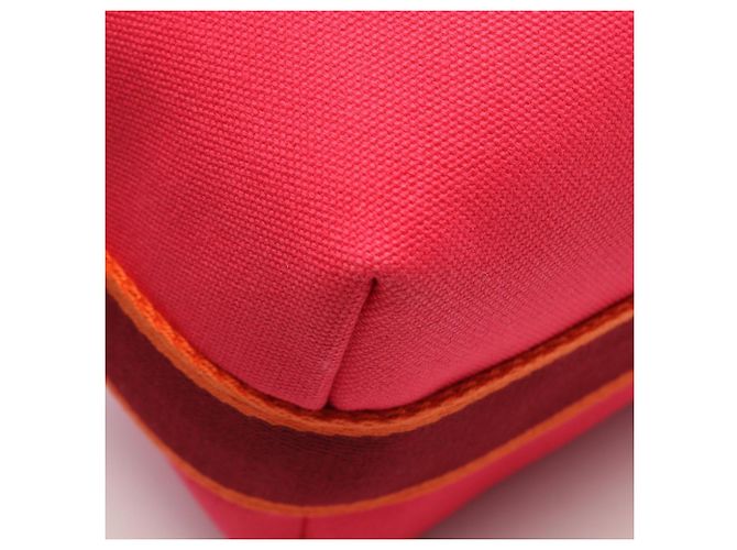 Hermès Borsa Hermes Bride à Bracque PM Rosa Arancione Bordò - vista 5