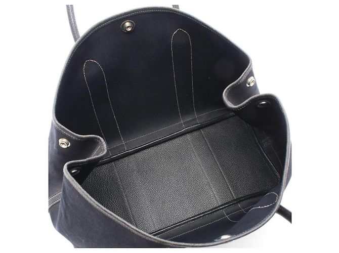 Hermès Borsa Tote Hermes Garden Party PM Nero - vista 3