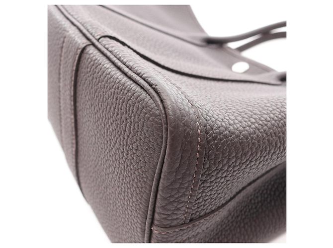 Hermès Borsa Tote Hermes Garden Party TPM Marrone - vista 6