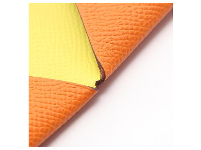 Hermès Monedero Hermes Calvi Verso Dorado Naranja - vista 7