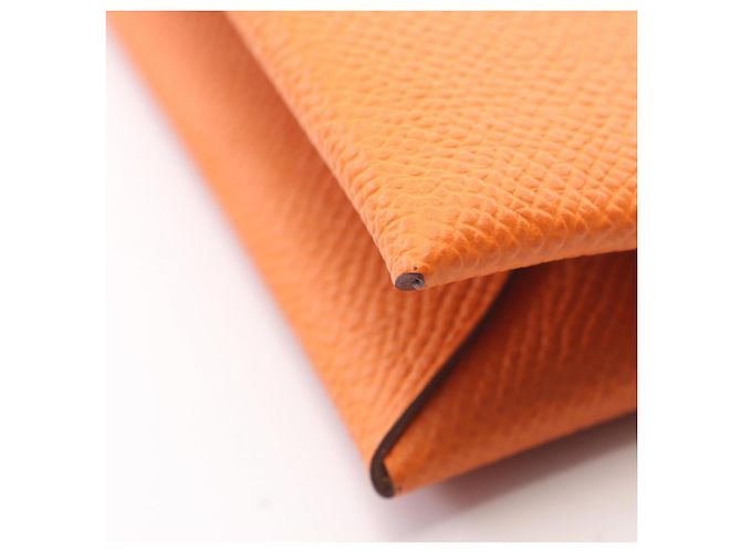 Hermès Monedero Hermes Calvi Verso Dorado Naranja - vista 8