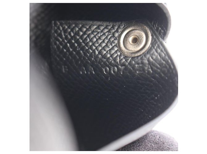 Hermès Hermes Calvi Wallet in Black Epsom Leather - view 5