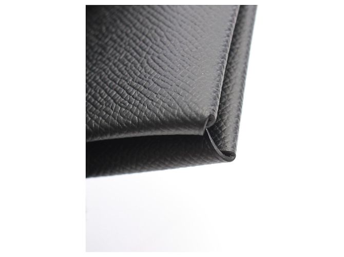 Hermès Hermes Calvi Wallet in Black Epsom Leather - view 7