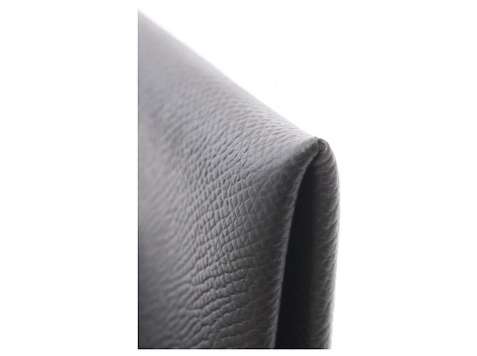 Hermès Hermes Calvi Wallet in Black Epsom Leather - view 8