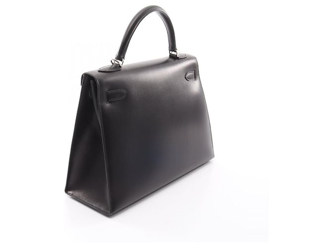 Hermès Borsa Hermes Kelly 32 in pelle di vitello nera Nero - vista 2