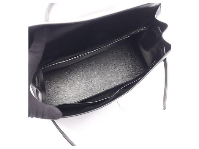 Hermès Borsa Hermes Kelly 32 in pelle di vitello nera Nero - vista 3