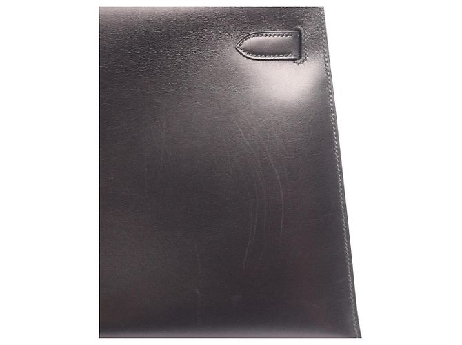 Hermès Borsa Hermes Kelly 32 in pelle di vitello nera Nero - vista 7